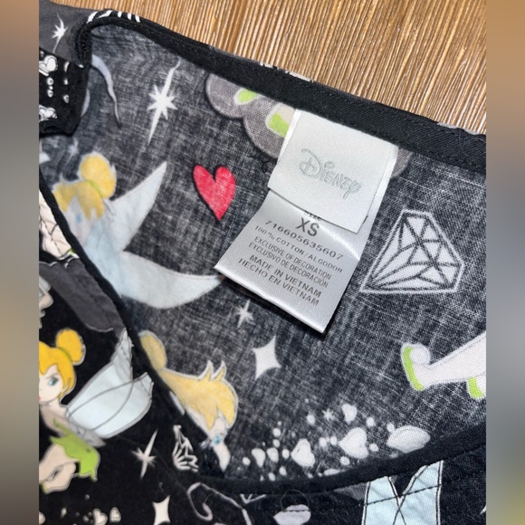 Disney Tinkerbell scrub top - Picture 2 of 2